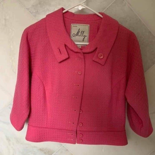 Vintage Milly Coat Pink Size 4 // Jackie