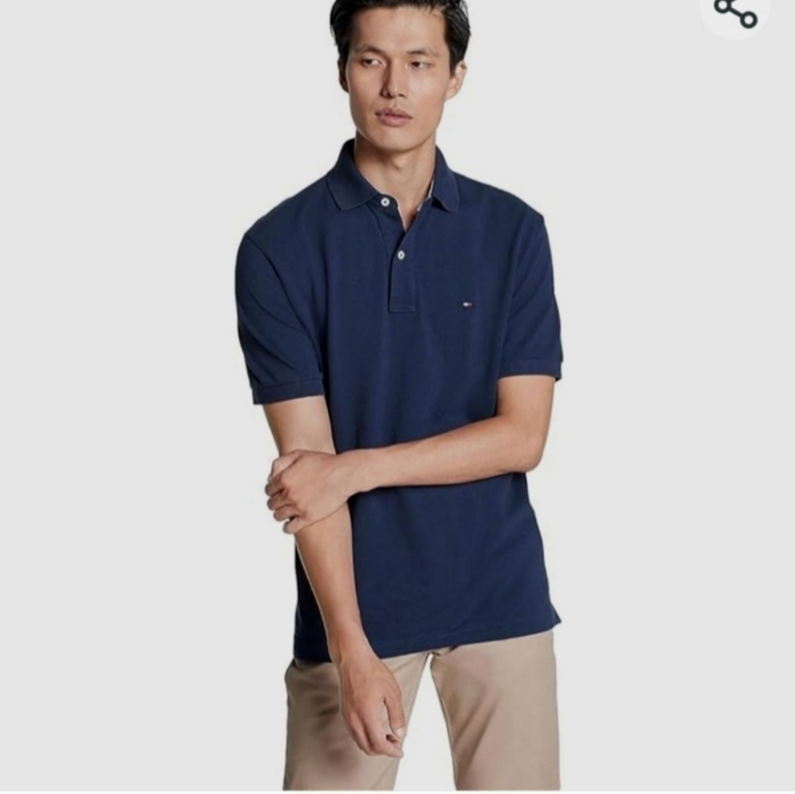 TOMMY HILFIGER Men's Short Sleeve Cotton Pique Polo Shirt