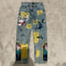 Brand New Men’s High Quality Patch Embroidered Jeans