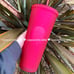 NWT SET Starbucks 2023 Neon Ruby Pink Studded & White Pearl Siren Scales Tumbler