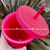 NWT SET Starbucks 2023 Neon Ruby Pink Studded & White Pearl Siren Scales Tumbler