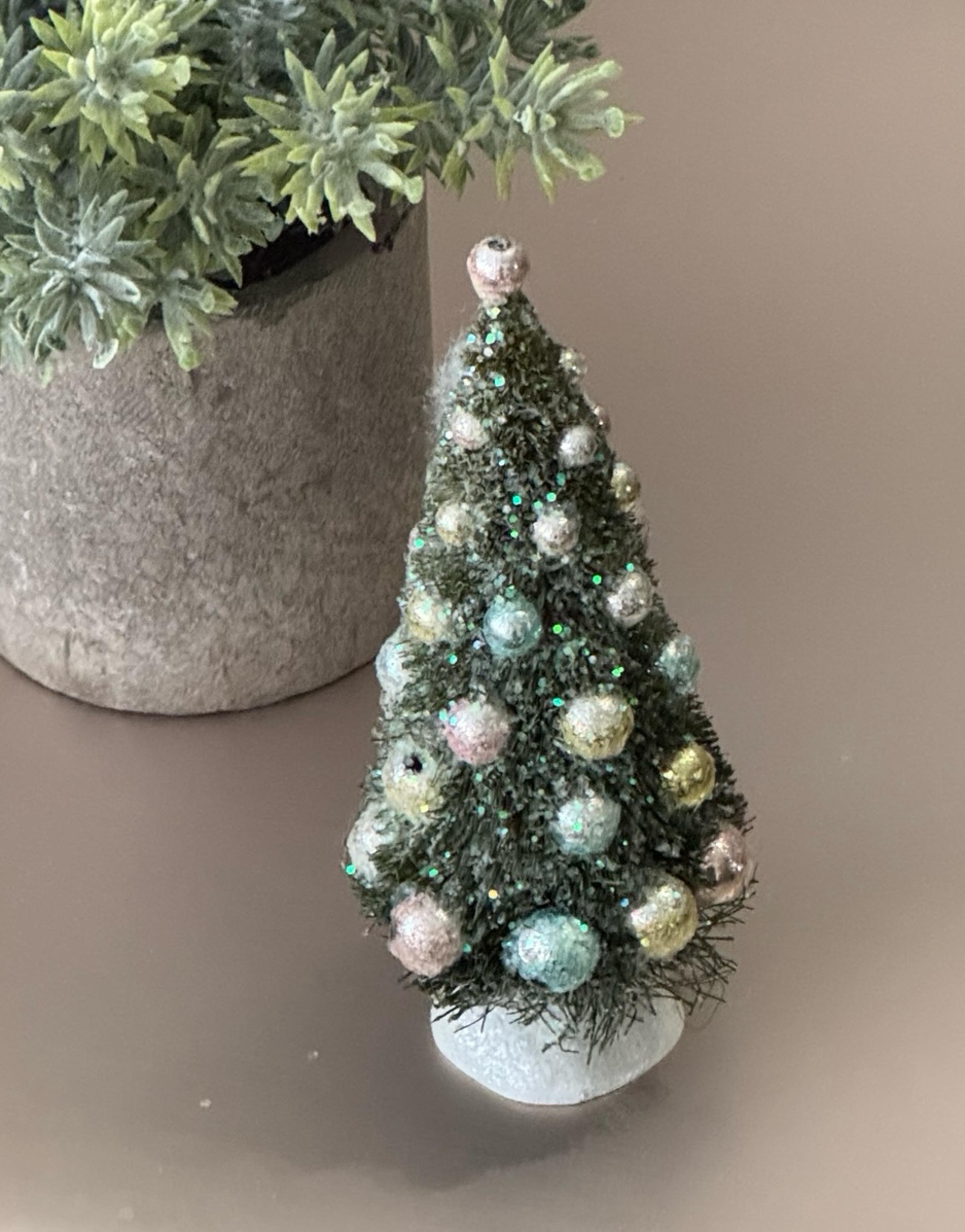 Department 56 Mini Pastel Accent Christmas Tree~Holiday Tiered Tray Decor