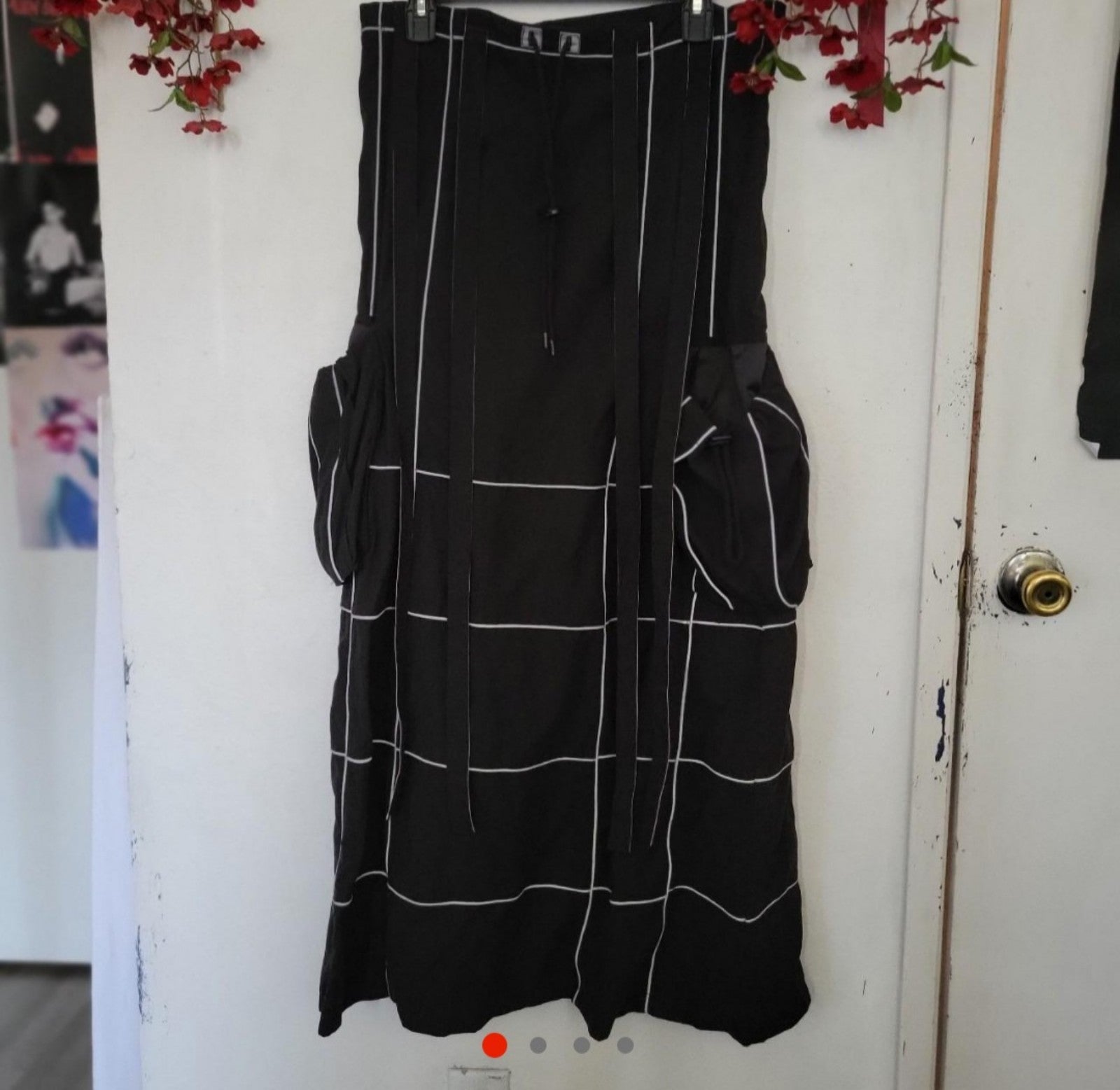 Illig reflective cargo maxi skirt
