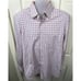 Robert Graham White Red Windowpane Check Button Down Dress Shirt Size 16.5