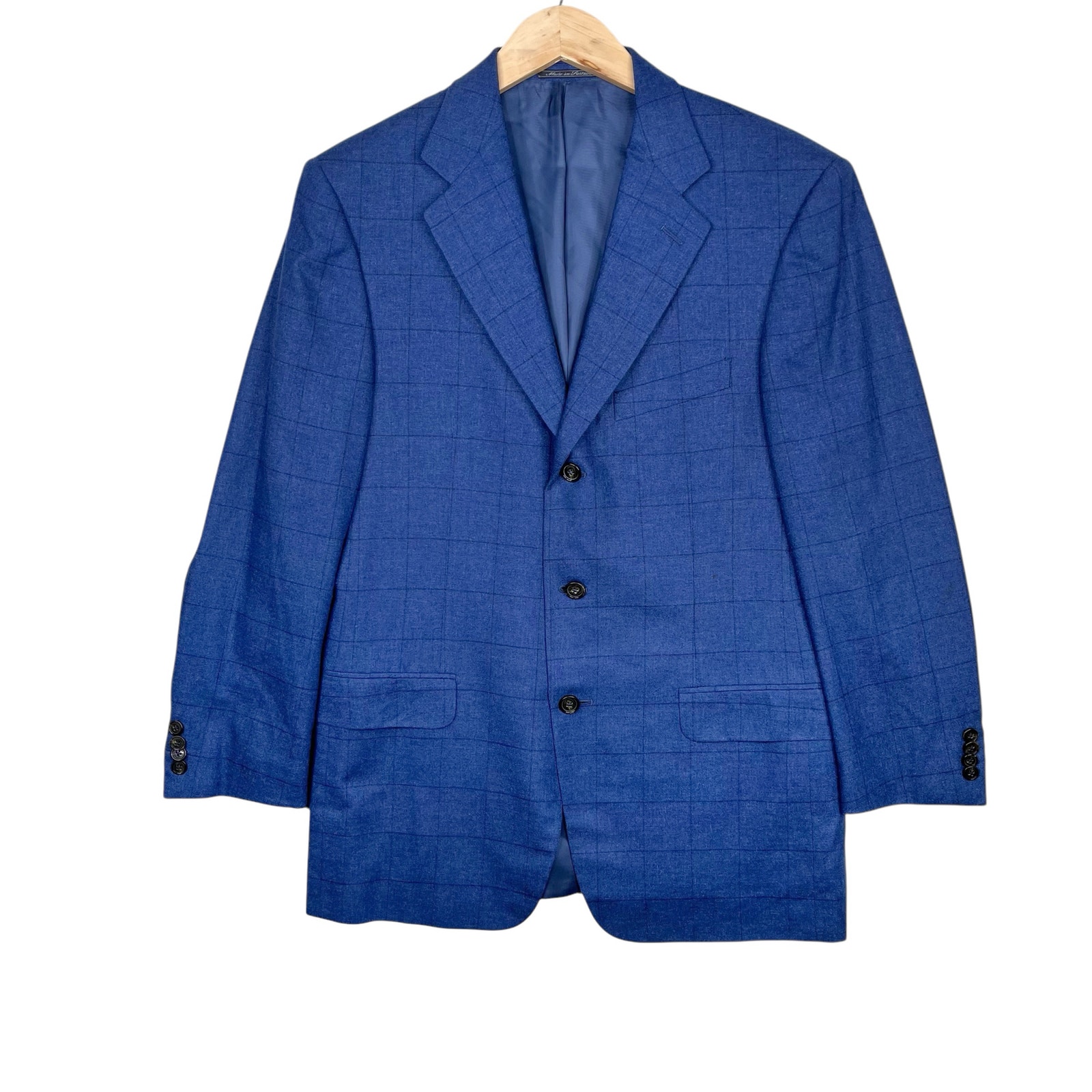Ermenegildo Zegna x Neiman Marcus silk cashmere blend 3 button blazer size 50R