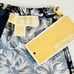 MICHAEL KORS HALTER FLORAL BLOUSE TOP WITH BELT NAVY AND WHITE XL 98
