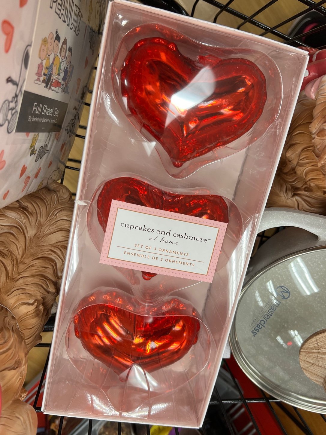 Cupcakes and Cashmere Heart Ornaments
