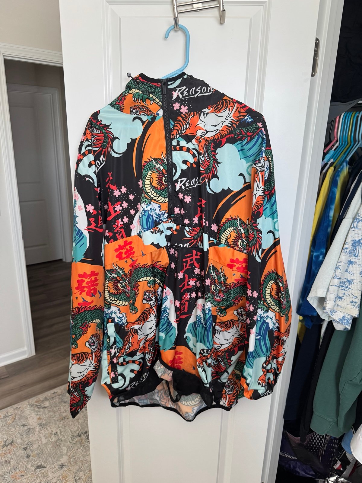 Reason Brand Quarter Zip Windbreaker Jacket Mens size 4XL