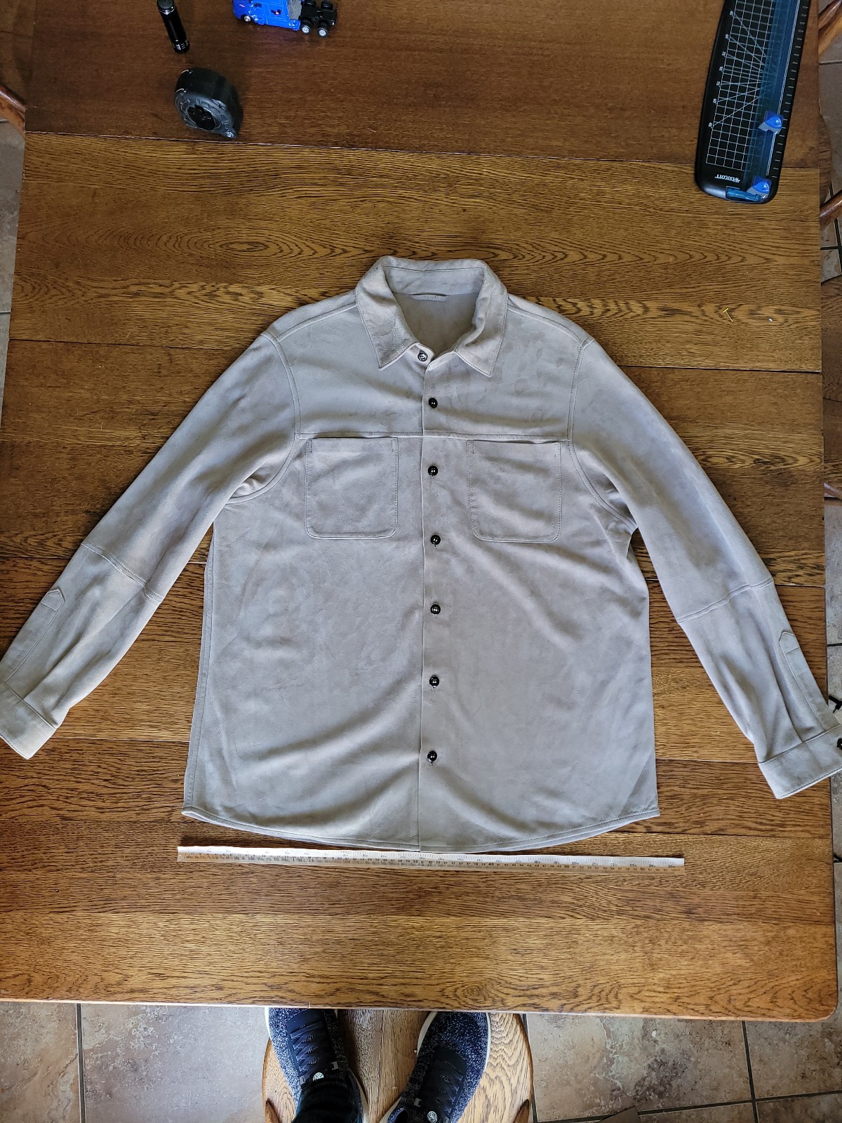 Williams and Kent Goat Suede Shirt Jacket