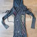 Vintage Y2K Salvage Grunge Rocker Long Sleeve Mini Dress w/Ties & open shoulder