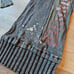 Vintage Y2K Salvage Grunge Rocker Long Sleeve Mini Dress w/Ties & open shoulder