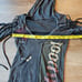 Vintage Y2K Salvage Grunge Rocker Long Sleeve Mini Dress w/Ties & open shoulder