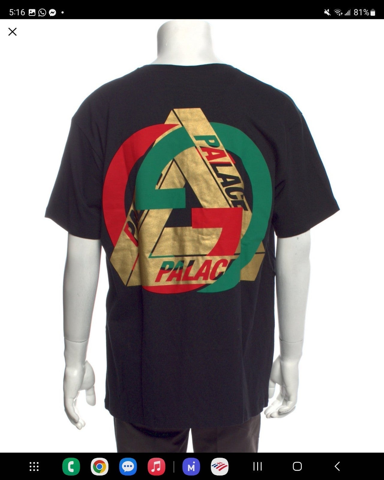 2023 Authentic Gucci x Palace Interlocking Logo G Tshirt