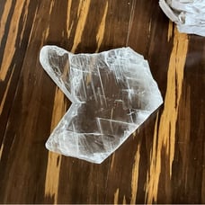 Natural raw Clear Selenite slab