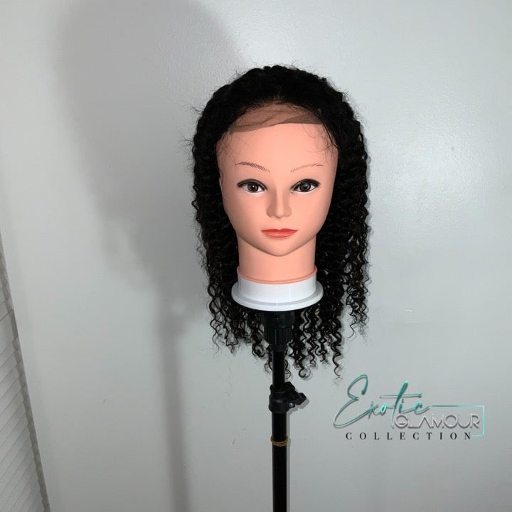13x4 Lace Frontal Wig Curly Human Hair Wigs Brazilian Deep Wave 20in
