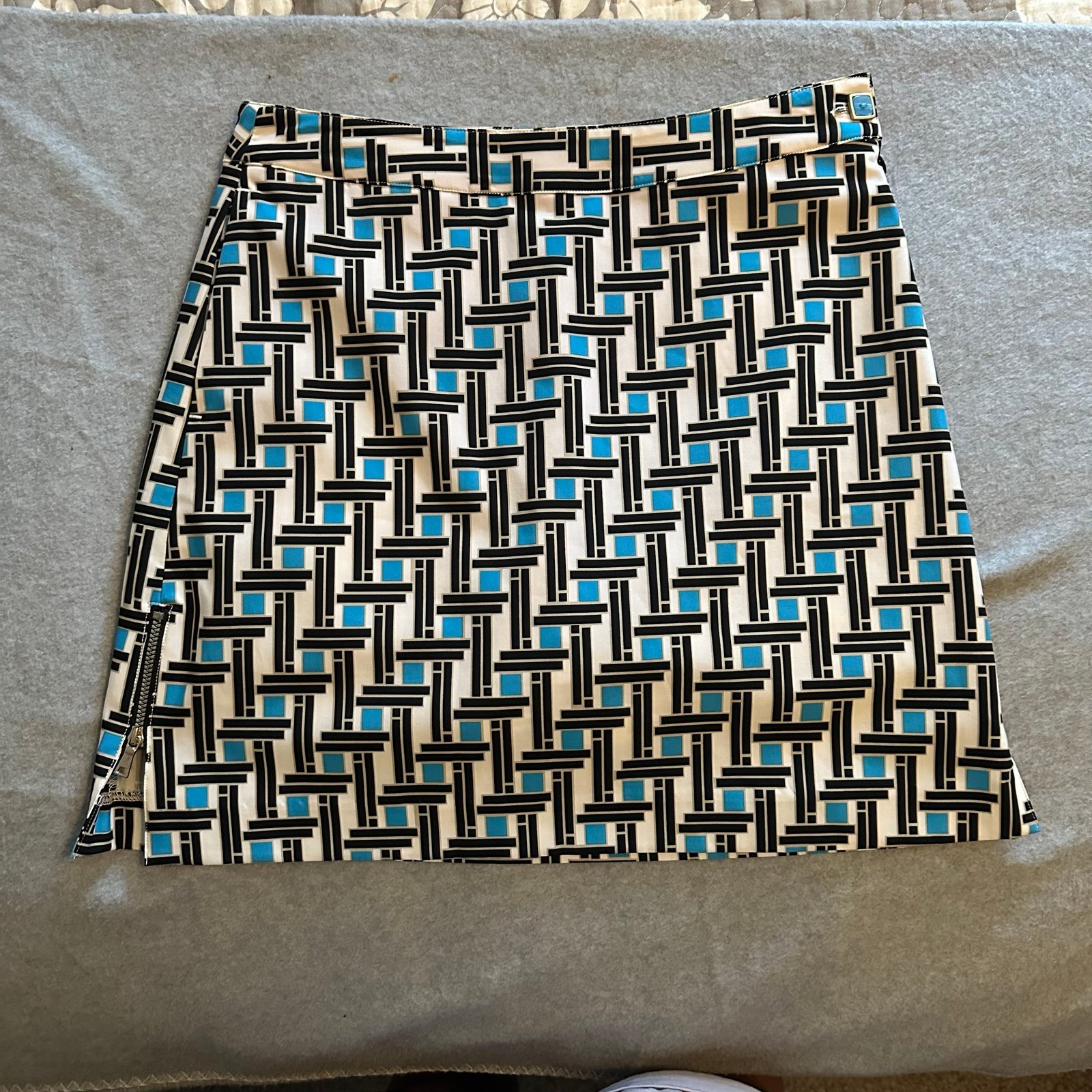EP Pro golf skort black white blue size 2