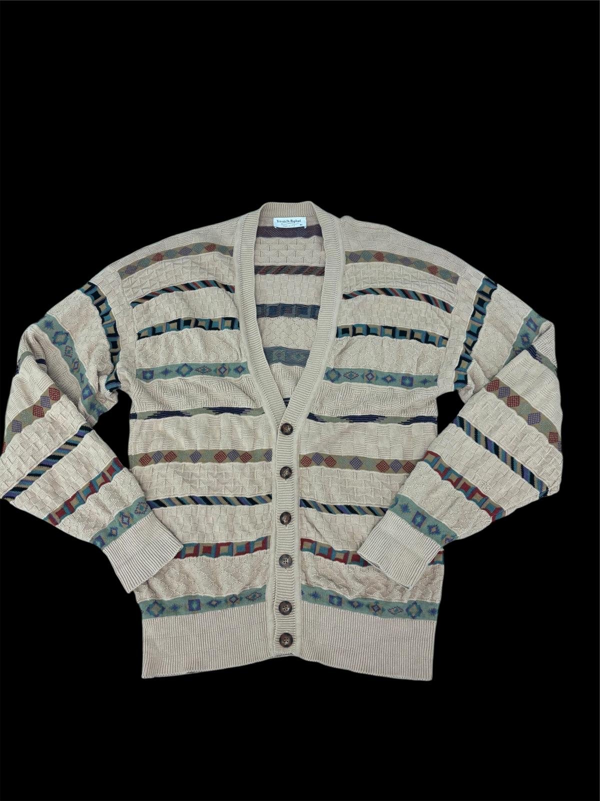 Tricots St. Raphael Size XL Vintage Men's Button-Up Cardigan Sweater