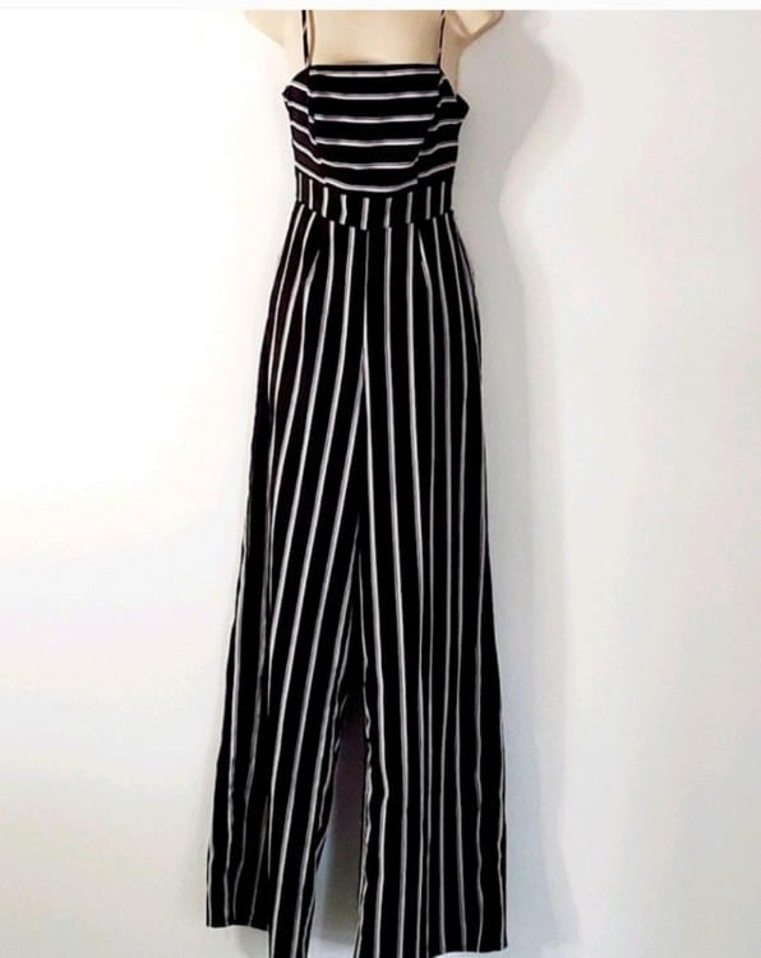 Black and white jumpsuit