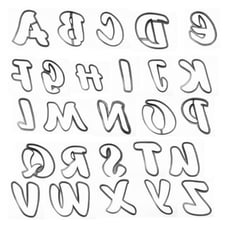FANCY LETTERS 26 COOKIE CUTTER USA 1518