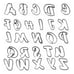 FANCY LETTERS 26 COOKIE CUTTER USA 1518