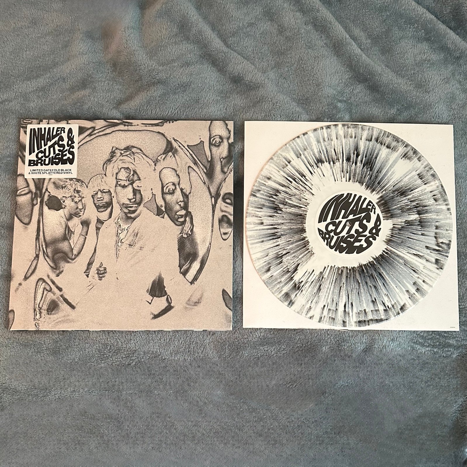 Inhaler Cuts & Bruises Black and White Splatter Indie Exclusive Vinyl