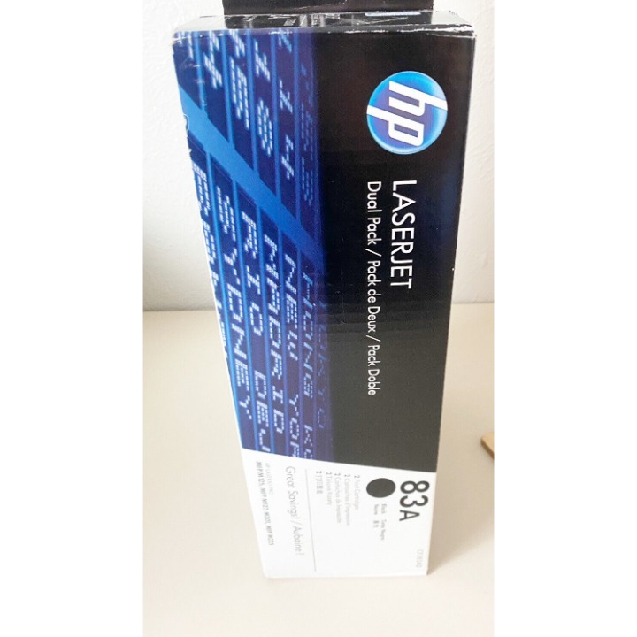 HP 85A Black Original Laserjet Toner Cartridge CF283AD 2 pk (1 Sealed-1 Open-NEW