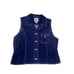 Vintage Denim Vest Womens Large Blue Western St Johns Bay 100% Cotton