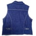 Vintage Denim Vest Womens Large Blue Western St Johns Bay 100% Cotton