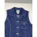 Vintage Denim Vest Womens Large Blue Western St Johns Bay 100% Cotton