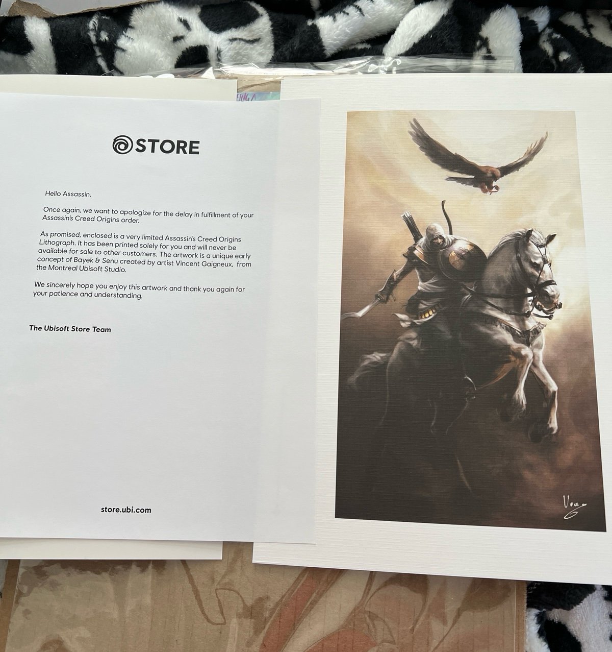 Limited assassins creed origins lithograph