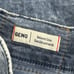 True Religion Geno Relaxed Slim Jeans Mens 29 Blue Denim Pants w/Flap Acid Wash