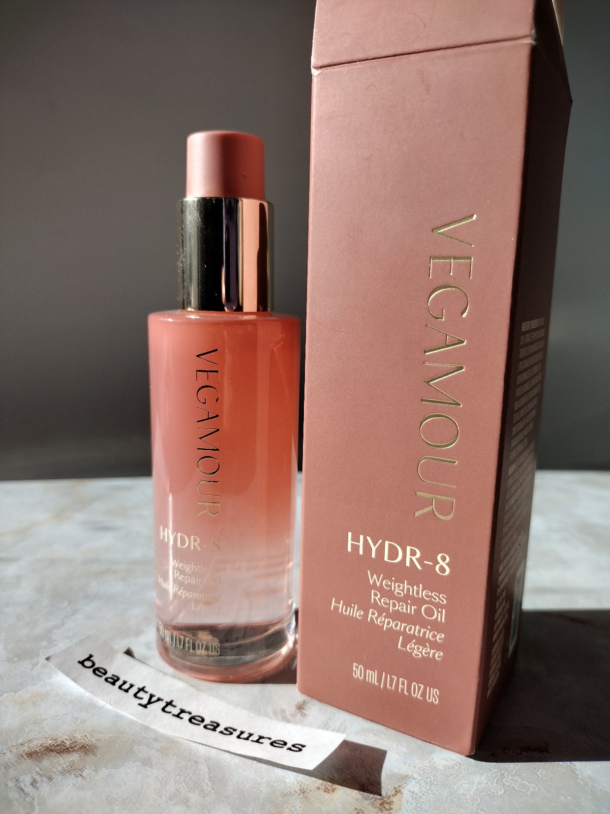 New Vegamour Hydr-8 Weightless Repair Oil for damaged hair full size 1.7fl.oz