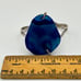 Sterling Silver 925 FD Thailand Dyed Blue Agate Cuff Bracelet