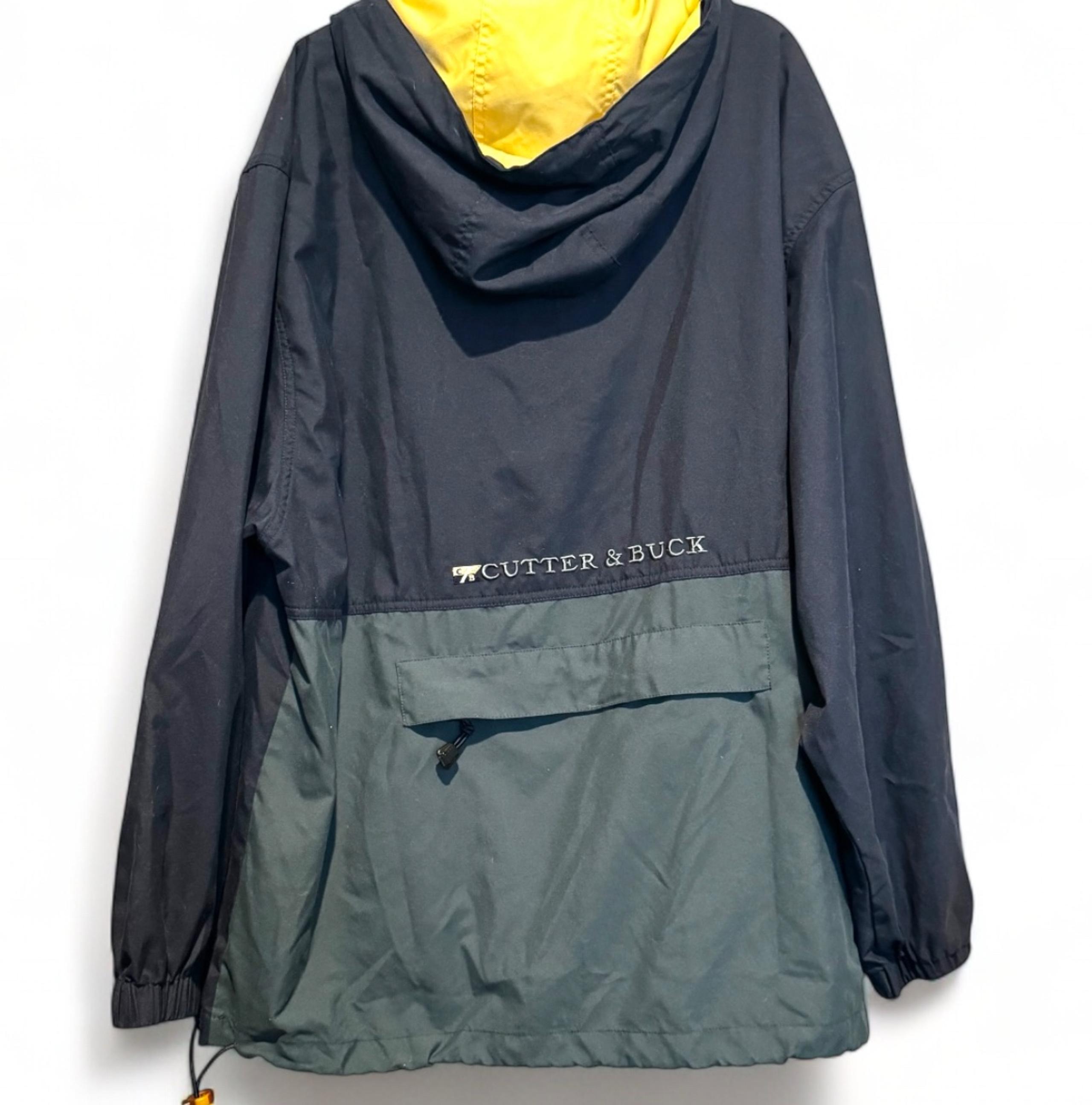 Cutter & Buck Men's Hooded Windbreaker Jacket Multicolor Size Medium