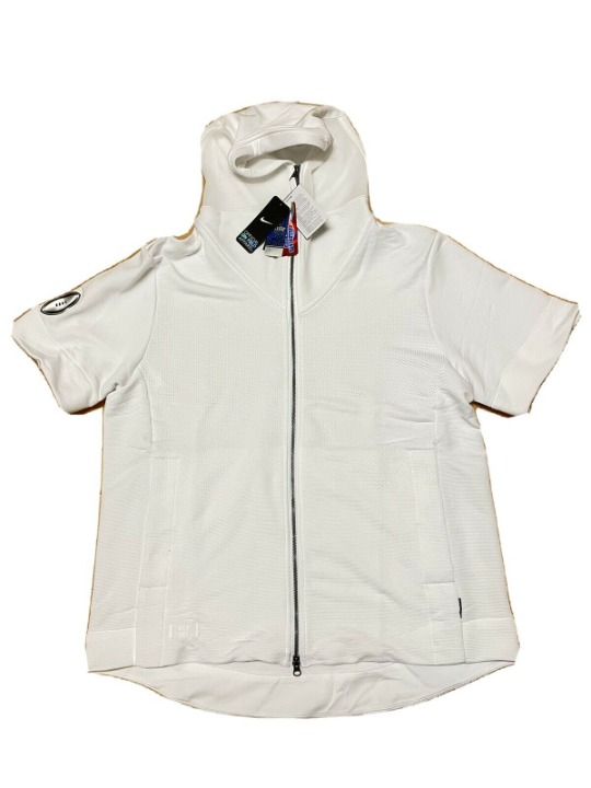 Nike Miami 305 Football Hoodie Short Sleeve Sweatshirt White DH2658-100 Size 2XL