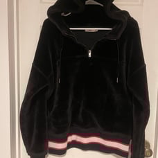 UGG Kailani Sherpa Hoodie Sweatshirt in black size S