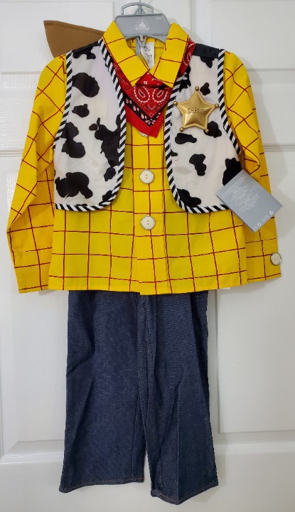 Disney Woody Costume for Kids Size 4 NEW