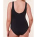NWT Andie Women's The Bonita One Piece Smooth Eco-Nylon Swimsuit Black Size S