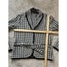 Kenar Houndstooth Women’s Sweater Cardigan Jacket Wool blend size XL