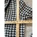 Kenar Houndstooth Women’s Sweater Cardigan Jacket Wool blend size XL
