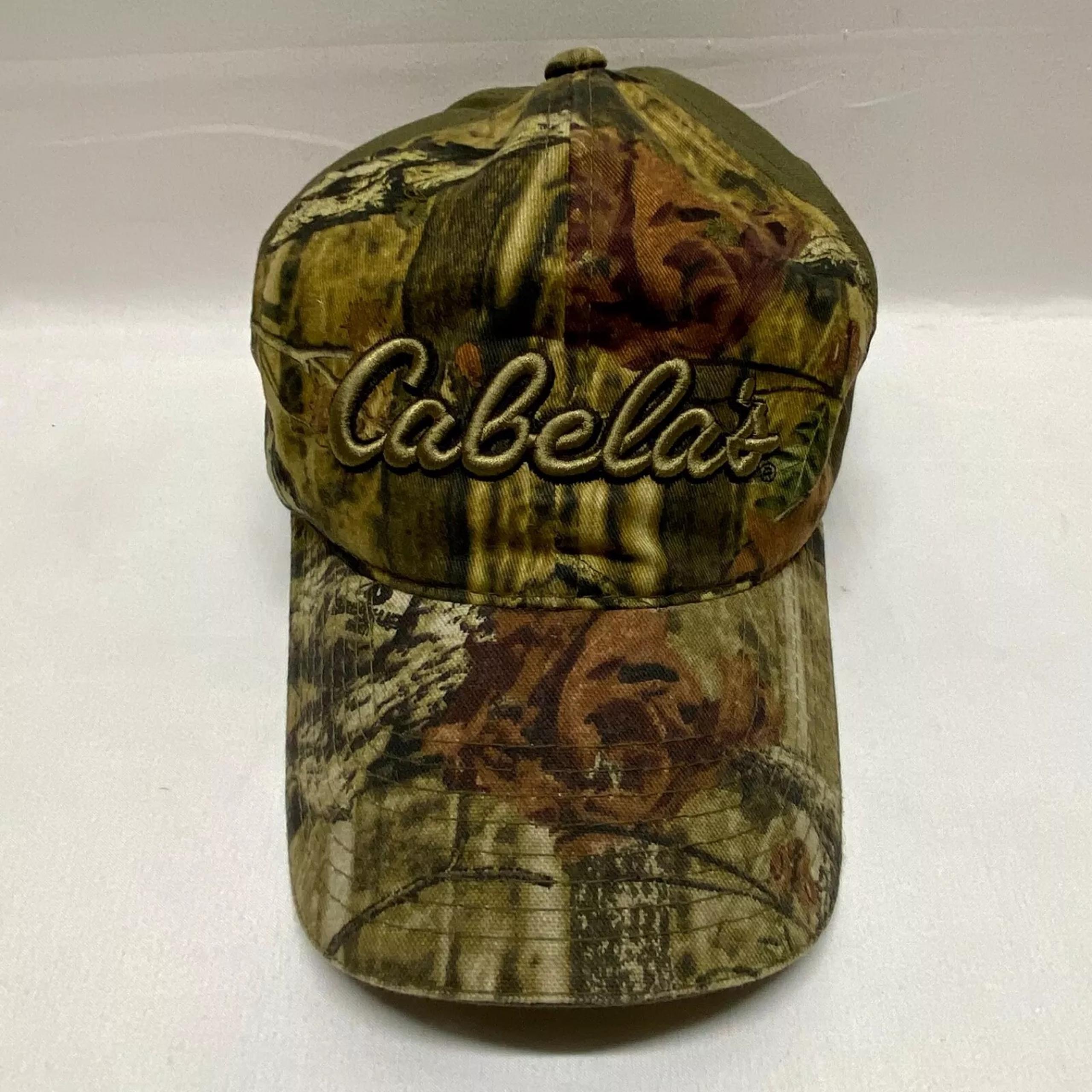 Cabela's Vintage 6 Panel Brushed Twill Low Profile Adjustable Cap Camouflage GUC