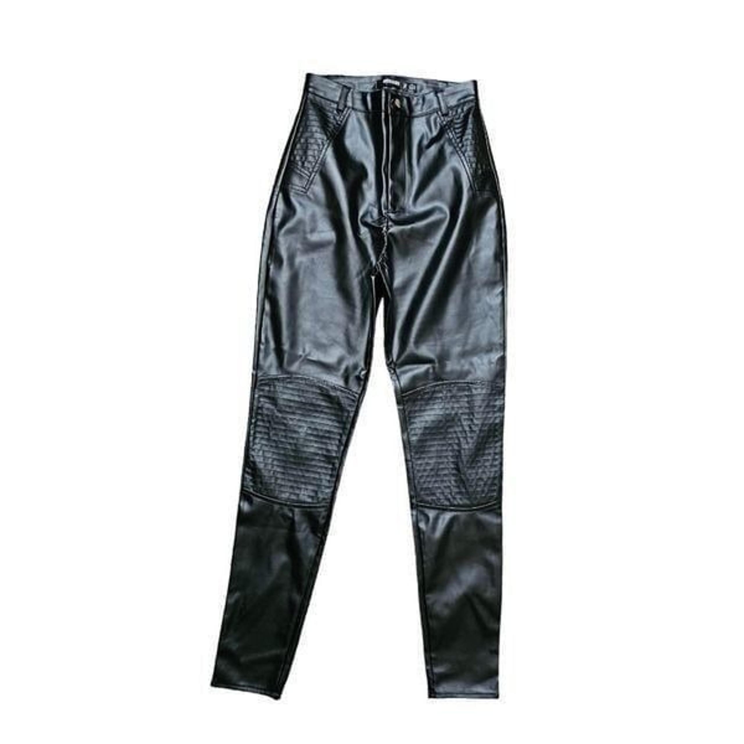 Women's MISSGUIDED High Rise Vegan Leather Pants  Size 2