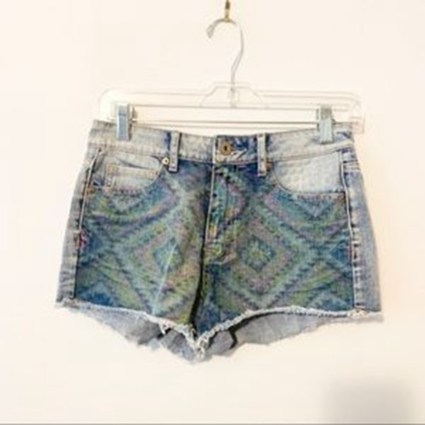 Bethany Mota high rise shorty festival shorts size 2