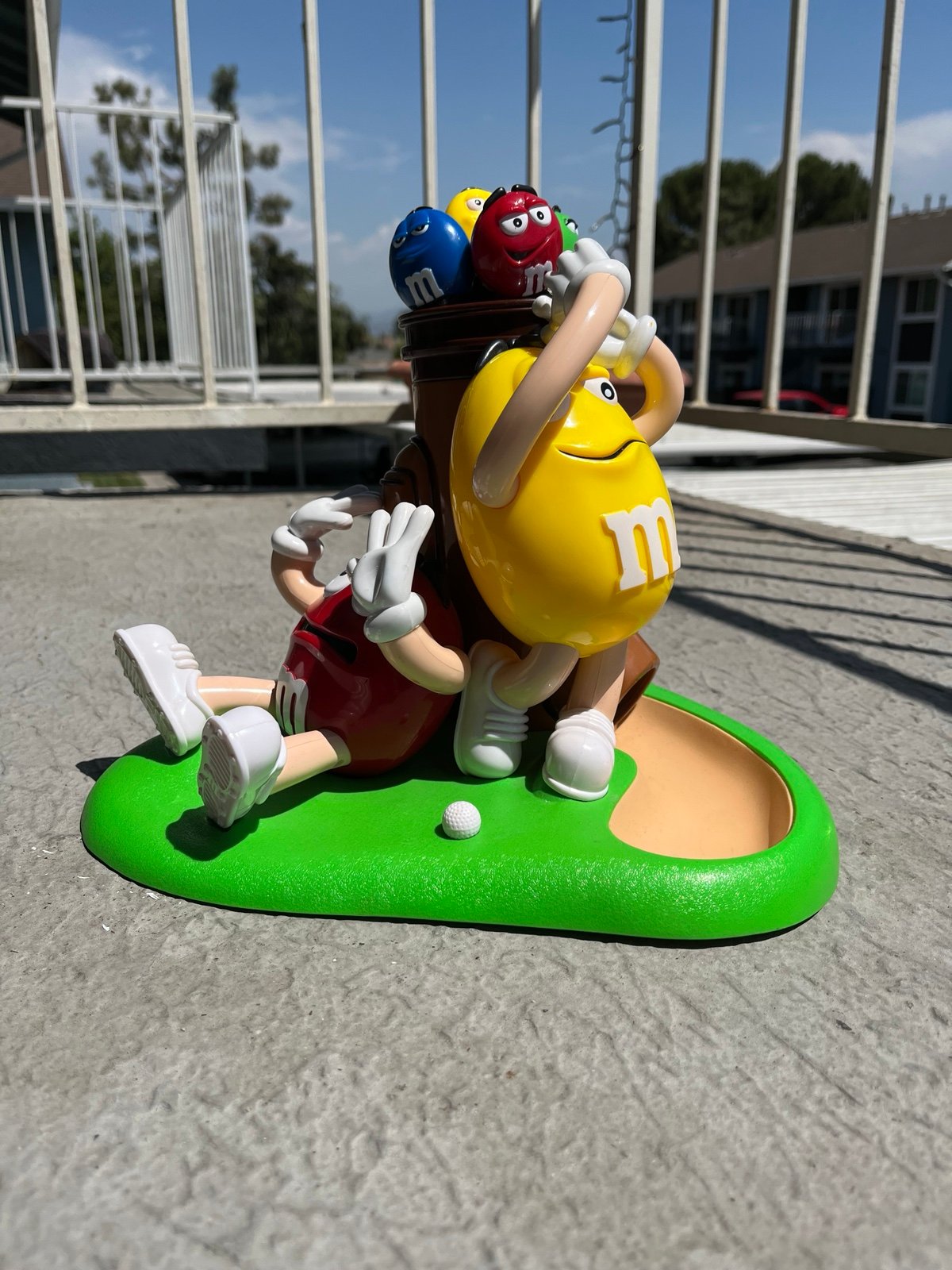 M&M candy golf dispenser