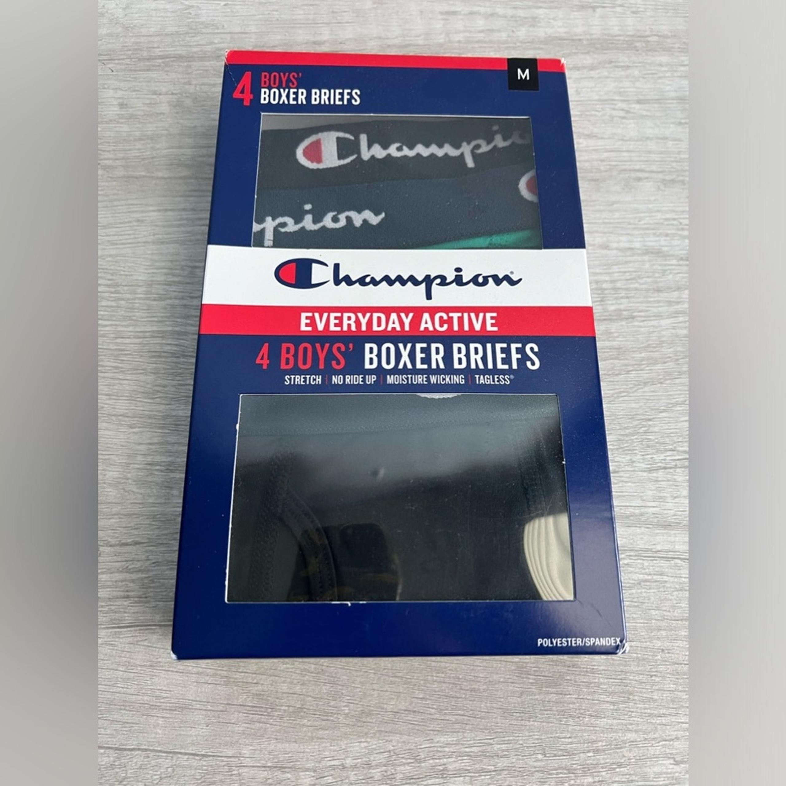 Champion Everyday Active Boys Boxer Briefs - Set of 4 - Medium