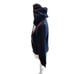 Vintage Y2K BeBe Hoodie Sweatshirt L Black Velour Bedazzled Rhinestones
