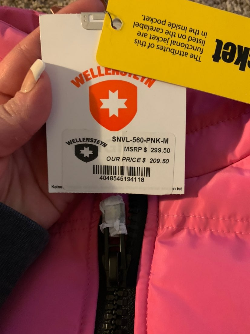 Wellensteyn pink puffer vest