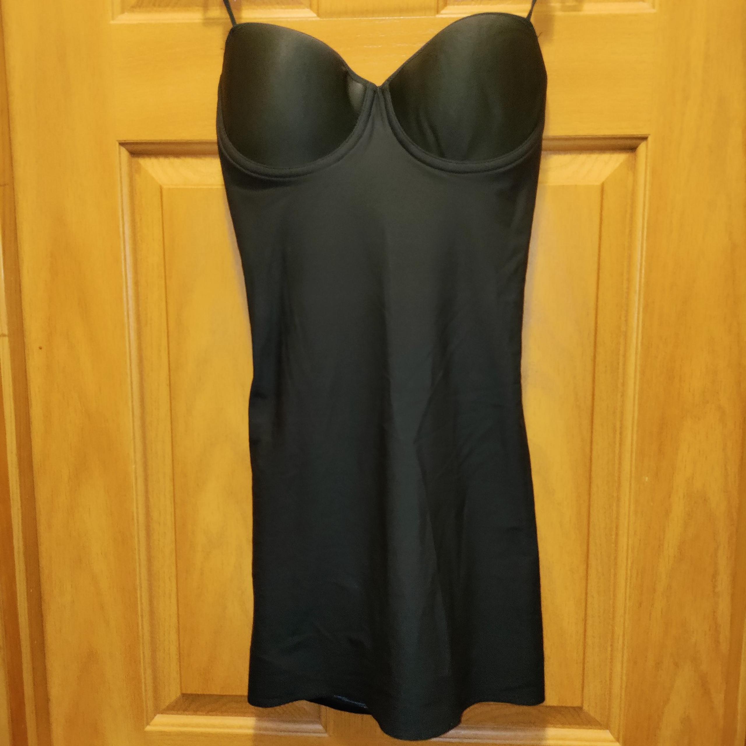 Women s Naomi & Nicole 7777 Luxe Shaping Strapless Bra Slip 38B Black