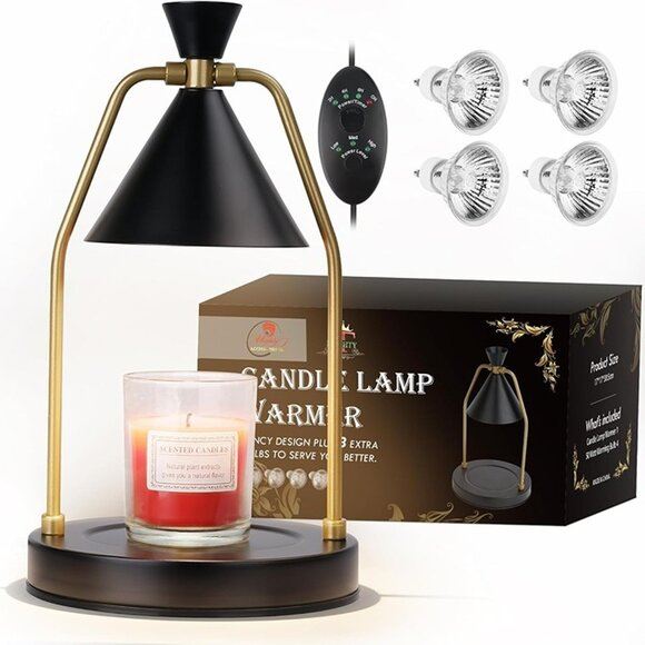 NEW Candle Warmer Lamp with Timer, Dimmable Candle Light Electric Candle