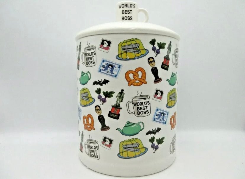 The Office World's Best Boss NBC Large Canister Cookie Jar New NWT 10 2020